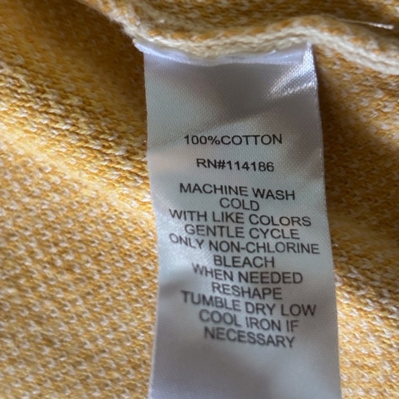 Chic Cream and Yellow Knit sunshine cardigan sweater in size 8 - Picture 2 of 4